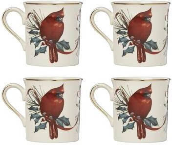 Lenox Winter Greetings Mugs, Set of 4