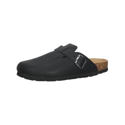 Pantolette ROHDE "Rohde Pantoletten Leder", Herren, Gr. 44, schwarz, Leder, Schuhe Pantolette