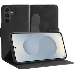 Cazy Premium-Geldbörsen-Etui, Magnetisches Geldbörsen-Etui, Kartenfächer, Ständer (Samsung Galaxy S25), Smartphone Hülle, Schwarz