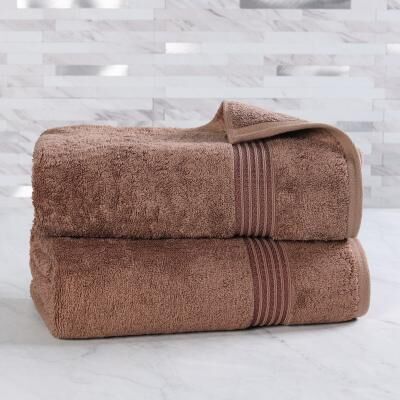 Superior 100% Egyptian Cotton Bath Sheet Set of 2, Highly Absorbent Oversized Towels