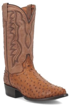 Dan Post Boots Tempe (Men's) Casual in Saddle/Chocolate, Size 10.5 D, Genuine Exotic