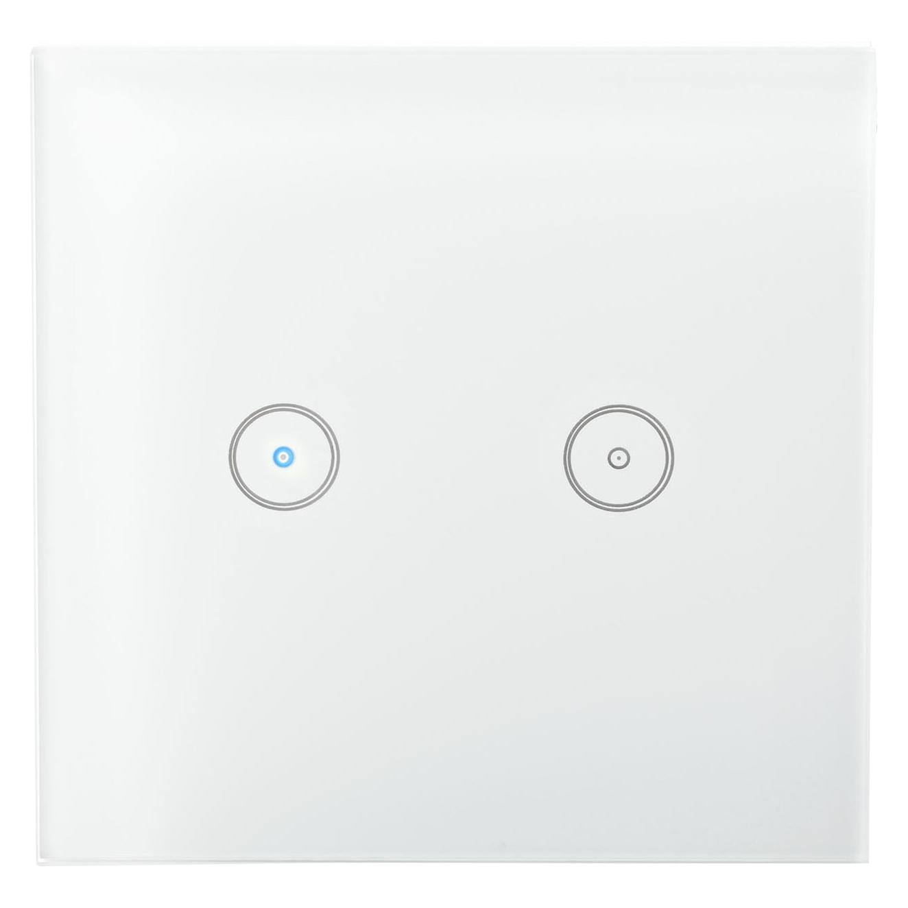 Nedis WLAN Smart Lichtschalter (WIFIWS20WT) - Dual (WIFIWS20WT)