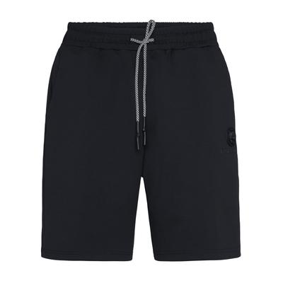 Shorts PLEIN SPORT "Jogging-Shorts", Herren, Gr. XXL, US-Größen, schwarz (02, schwarz), Obermaterial: 95% Polyester, 5% Elasthan, Hosen Shorts