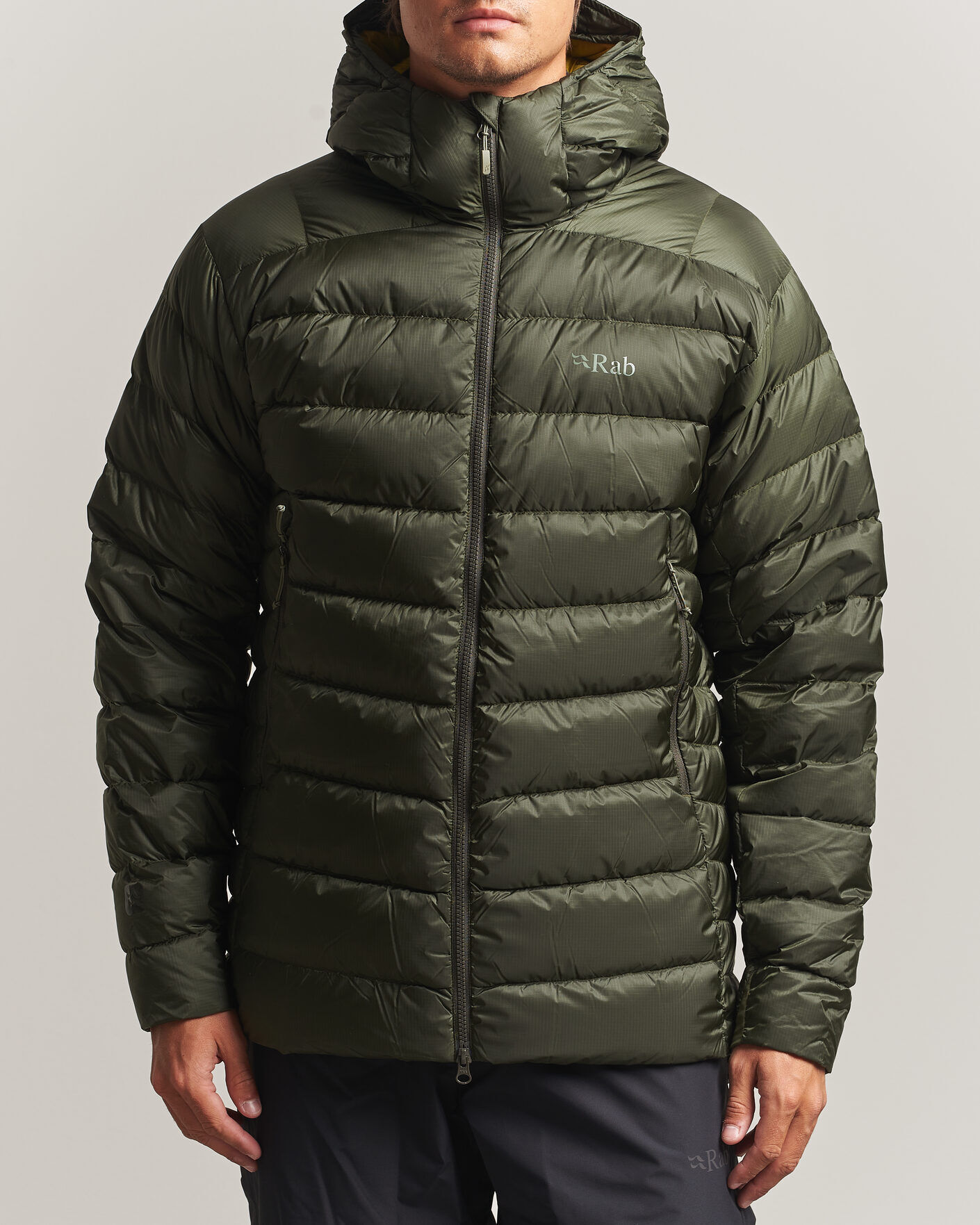 Rab Electron Pro Hoody Mid Down Jacket Army men L Grøn