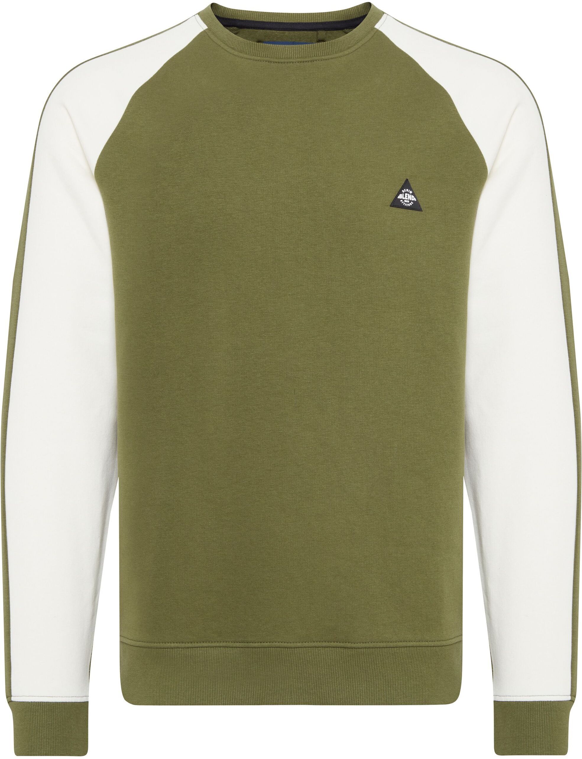 Rundhalspullover BLEND "Rundhalspullover BHNeville", Herren, Gr. XXL, grün (winter moss), Obermaterial: 80% Baumwolle CO. 20% Polyester PES., Sweatshirts Rundhalspullover