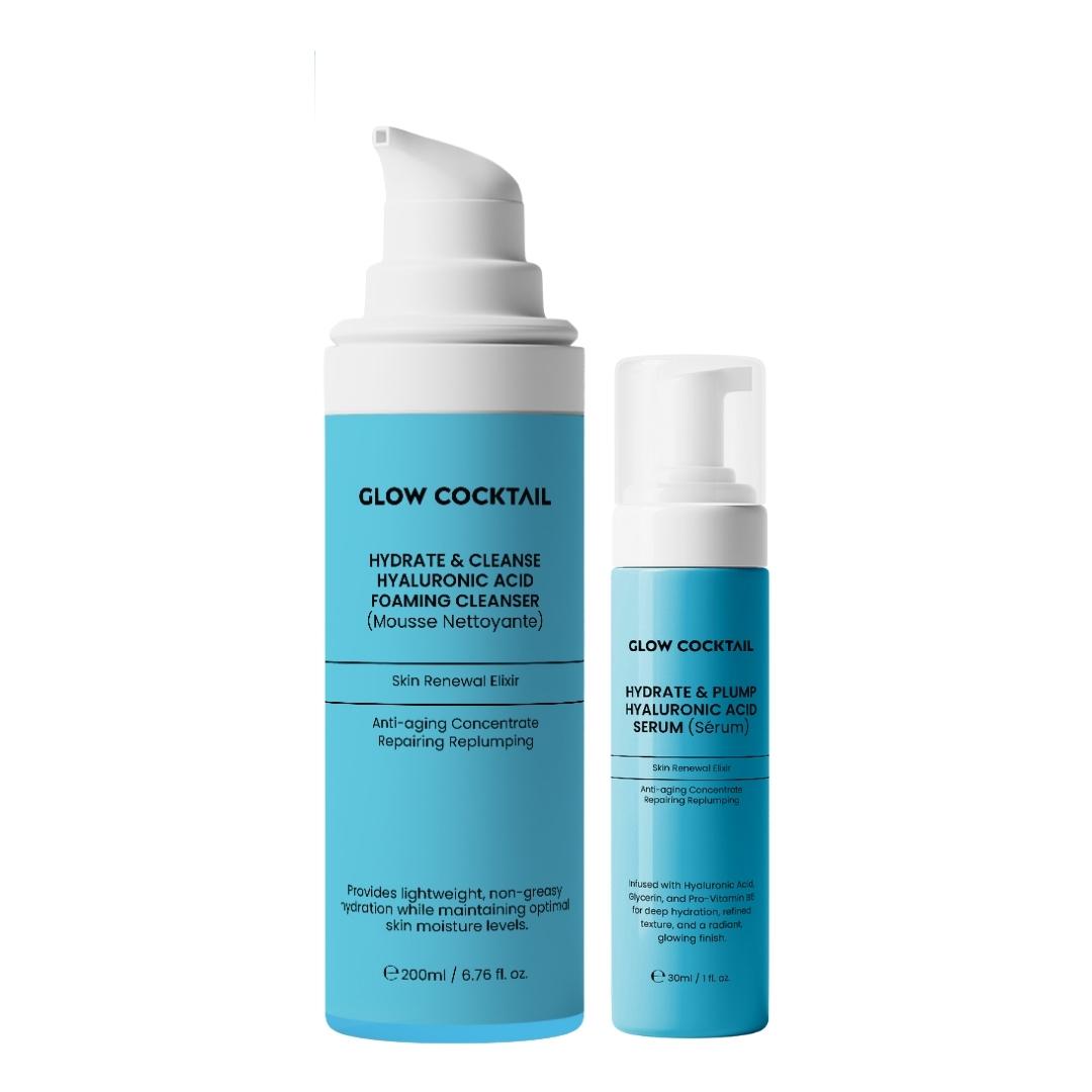 Hydrate & Cleanse Hyaluronsäure Schaum-Reiniger 200ml + Hydrate & Plump Hyaluronsäure Serum 30ml