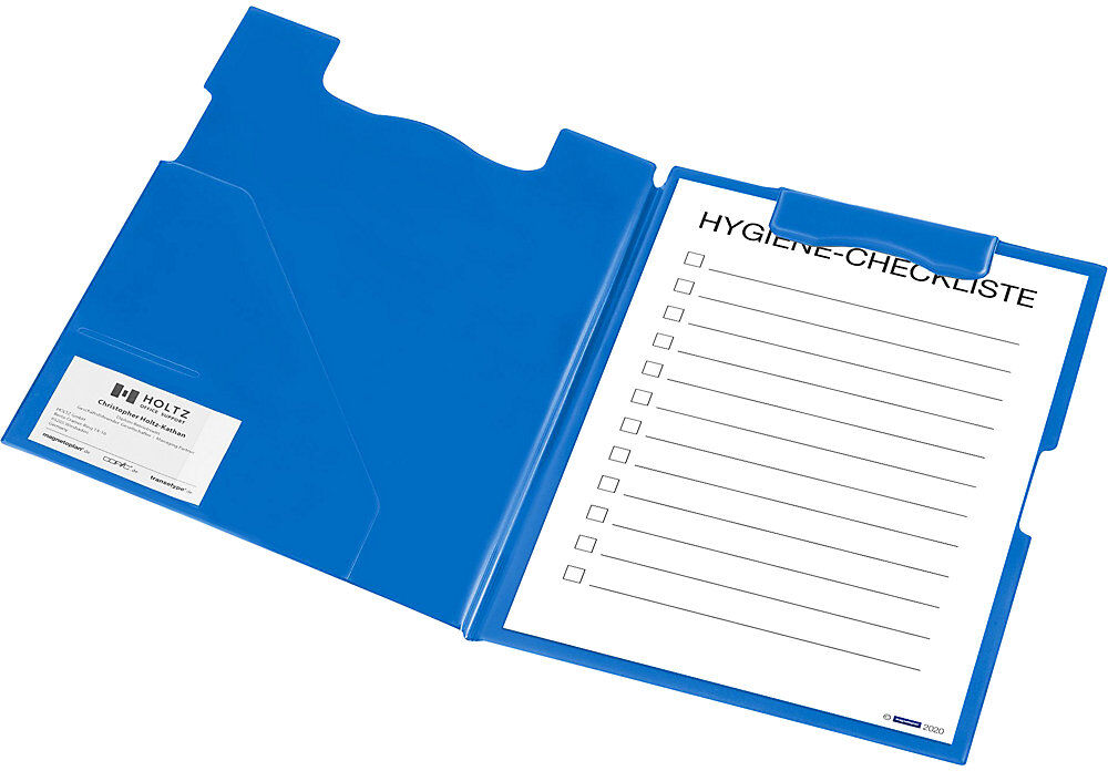 Klemmbrett-Mappe, DIN A4 Format, VE 3 Stk, schwarz magnetoplan