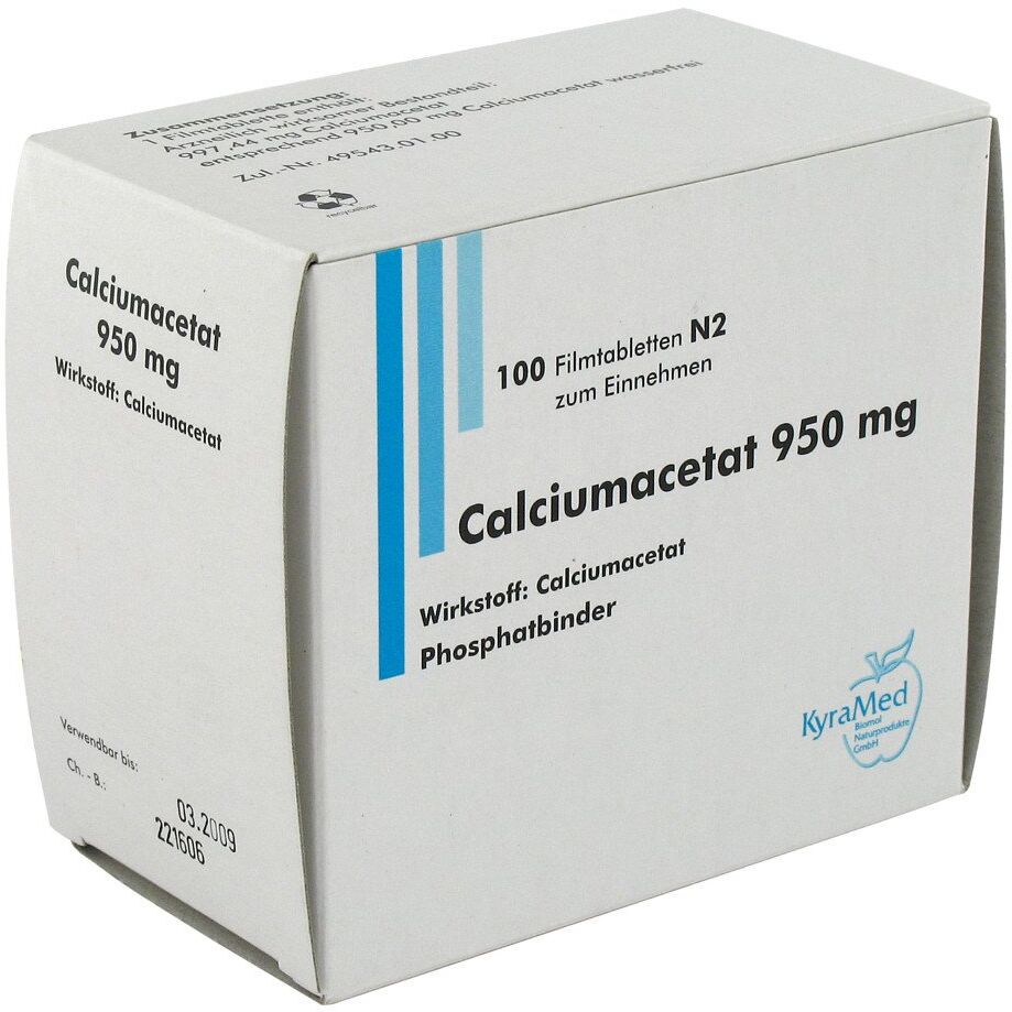 Calciumacetat 950 mg Filmtabletten