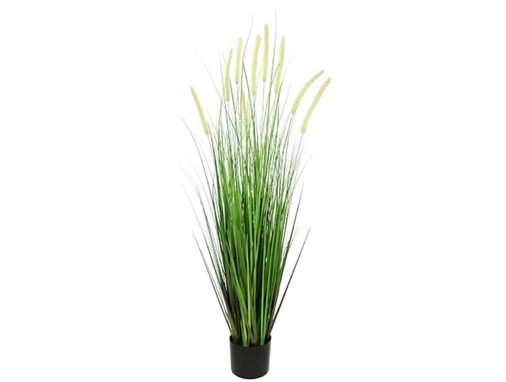 Künstliches Fuchsschwanzgras im Topf Gras Kunstpflanze Kunstgras Ziergras Grünpflanzen Dekogras Grasbüschel Ziergras Solitärgras Deko Grasarrangement Borstenhirse Panicoideae Süßgräser Setaria
