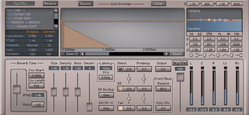 Waves IR-L Convolution Reverb