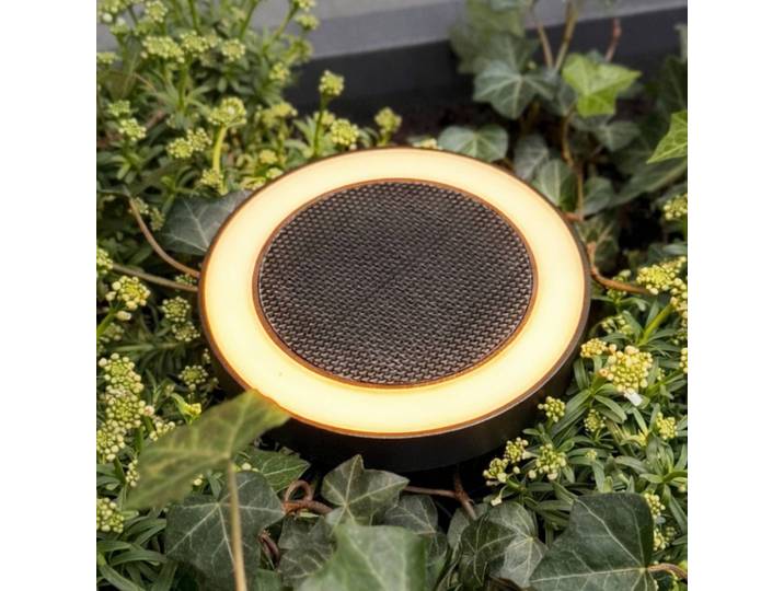 Dyberg Larsen LED-Solar-Erdspießlampe Otera, schwarz, IP54 Otera, schwarz, Aluminium, Modern, Solarleuchte