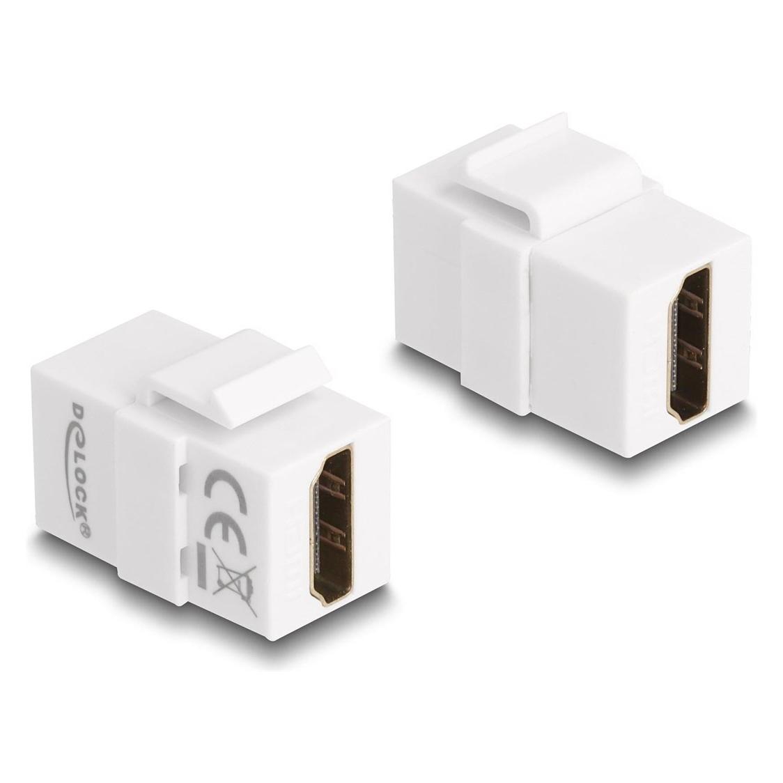 Delock Keystone-Modul HDMI Weiss (0.03 m) (87876)