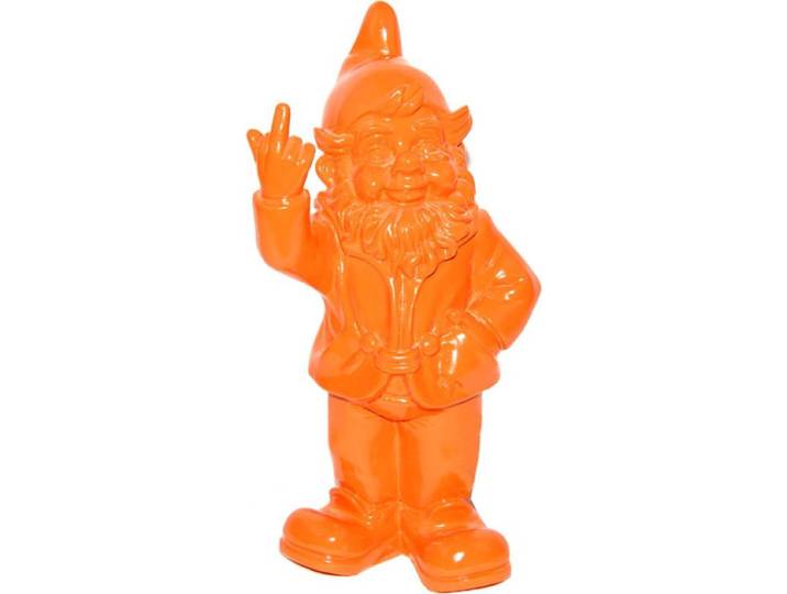 Tuinkabouter middelvinger tuin kabouter 30cm Oranje GerichteKeuze