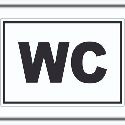 HB-Druck WC Aufkleber A4 (210x297mm)