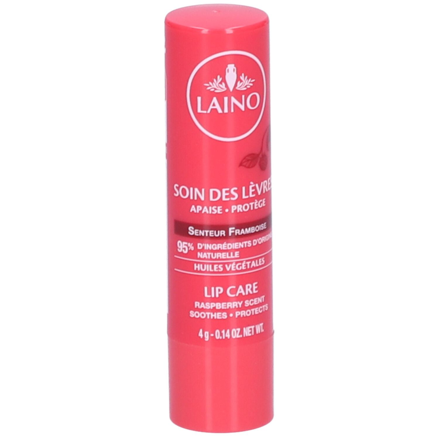 Laino Lippenverzorging Framboos Nieuw Model 4 g Lippenstift