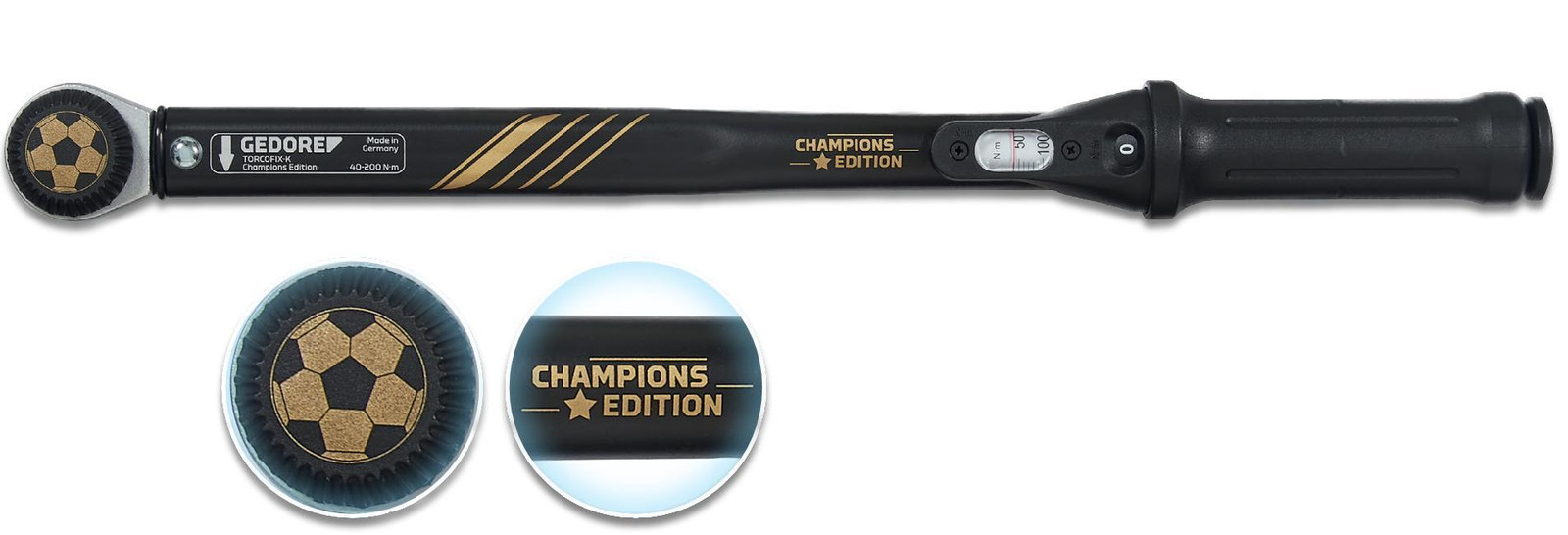Gedore TORCOFIX Champion Edition Begrensde Draaimomentsleutel 1/2'' 40-200 Nm