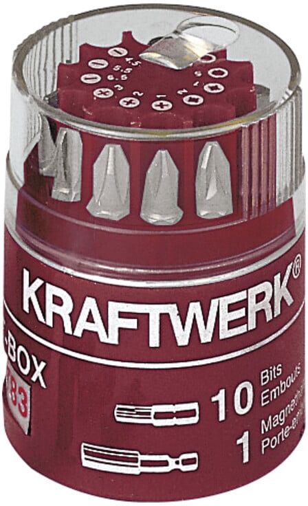 Kraftwerk 1/4" Universal-Bit-Box, 11-tlg. (2783)