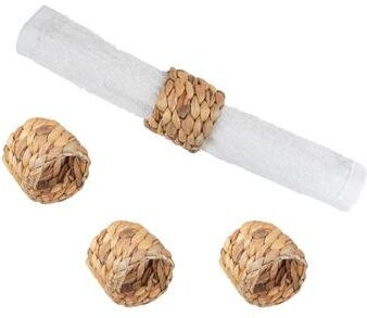 C&F Home Woven Hyacinth Napkin Ring, Set of 4