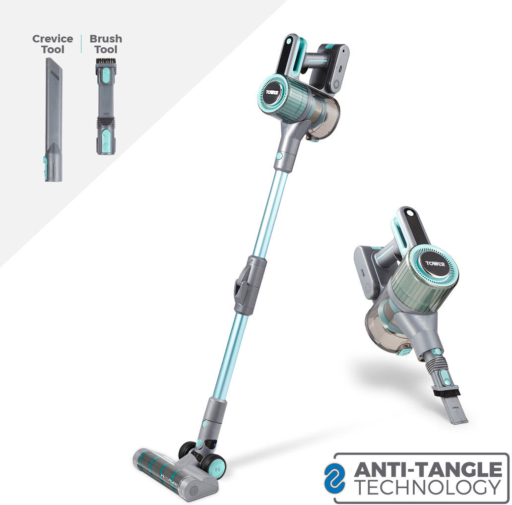 Tower Cordless Bagless Stick Vacuum Blue 2.25kg