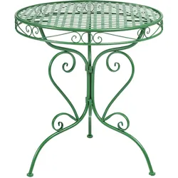 BISTROTISCH 70/70 cm Metall Grün Albinia