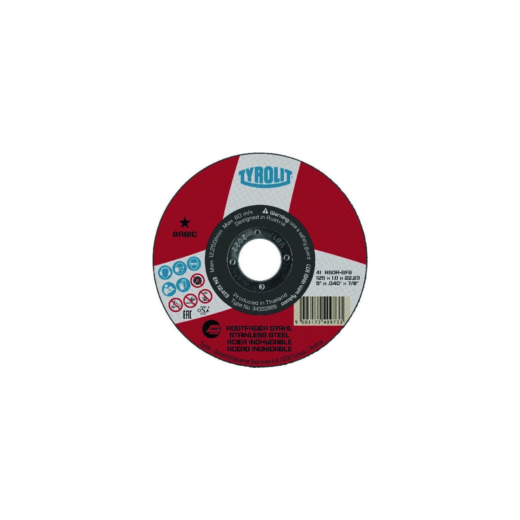 TYROLIT Trennscheibe Basic* EXTRA SCHMAL, Scheiben-Ø: 125 mm (34332869)