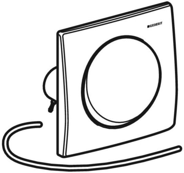 Geberit Mambo Betätigungsplatte 241164001 edelstahl, pneumatisch