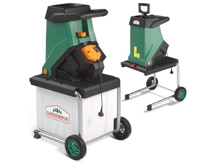 Gardebruk Broyeur de végétaux électrique 3.1000 W broyeur branches couteau lame\, branches max. 40mm\, bac 50L broyeur de jardin\, déchiqueteur bois compost jardin\, déchets verts