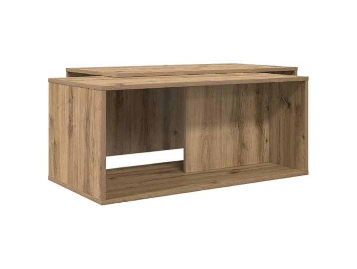HGFDVCMR Couchtisch 2er Set Artisan-Eiche Holzwerkstoff Rechteckig Flexibles 2-teiliges Beistelltisch-Set aus stabilem Holzwerkstoff im modernen Design fuer Wohnzimmer und Gästezimmer.