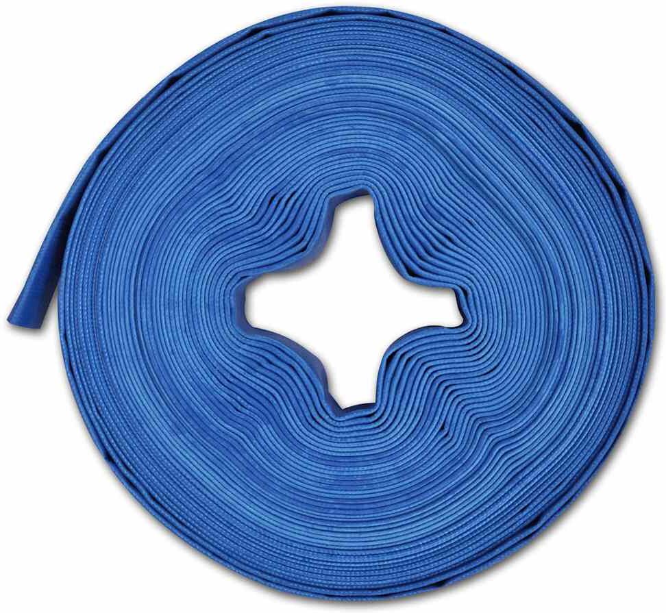 vidaXL Manguera plana de agua 25 m 1" PVC Azul