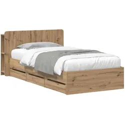 vidaXL, Bett, Aufbewahrungsbett (80 x 200 cm)