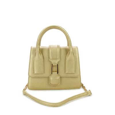 Henkeltasche HARPA "ESPY", Damen, Gr. B/H/T: 19cm x 16cm x 19cm, gold (goldfarben), unifarben, Taschen, im zeitlosen, eleganten Design