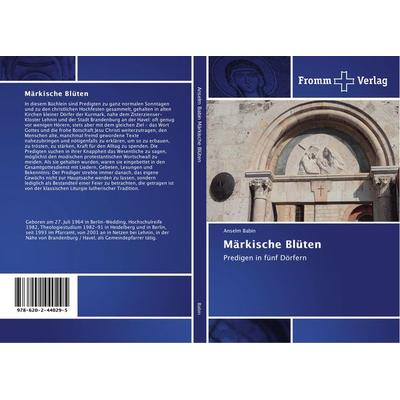 Märkische Blüten, Taschenbuch von Anselm Babin, Fromm Verlag, 978-620-2-44029-5