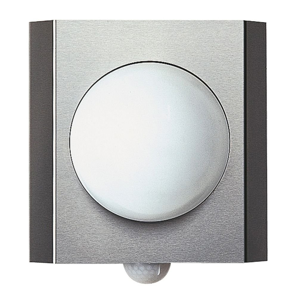 Albert Buitenlamp met sensor Quadrate Globe RVS 27cm