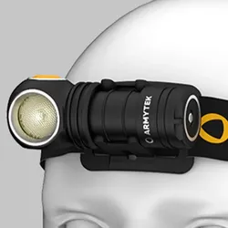 Armytek Wizard C1 Pro Magnet USB Taschenlampe und Stirnlampe 4 in1 mit Magnethalterung akkubetrieben warmes Licht