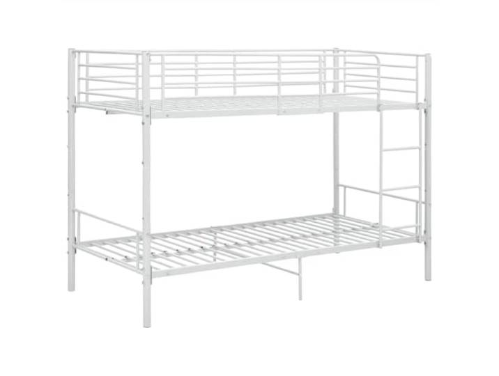 vidaXL Lit superposé sans Matelas Blanc métal 90x200 cm