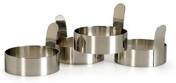rsvp Porcelain Egg Cups & Spoons - Set Of 8 (4C + 4Sp)