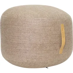 Hübsch Pouf rund beige