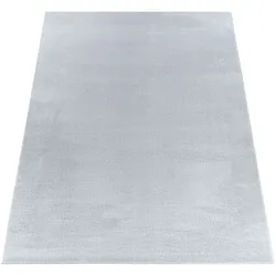 KADIMA DESIGN Teppich Kurzflor Unifarben Wohnzimmer schmutzabweisend Grau Rechteckig 120x160 | 100% Polyester | Florhöhe: 12 mm | pflegeleicht
