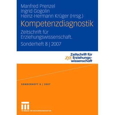 Kompetenzdiagnostik, Taschenbuch von Manfred Prenzel,Heinz-Hermann Krüger,Ingrid Gogolin, VS Verlag für Sozialwissenschaften, 978-3-531-15495-4