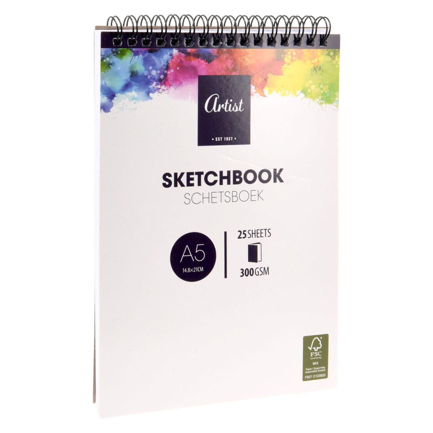 Skizzenbuch A5-Format, 25 Blatt (A5, Blanko) (47465819)