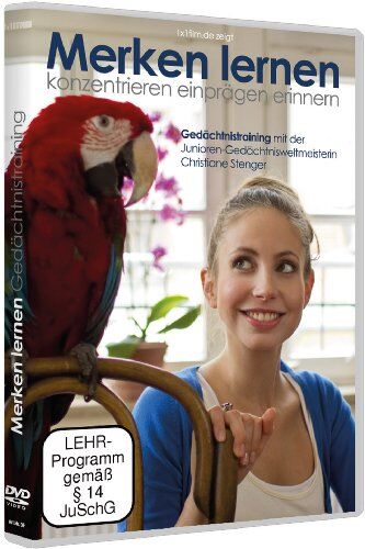 Nepomuk V. Fischer - Gedächtnistraining mit Christiane Stenger - Merken Lernen (DVD) besser konzentrieren, einprägen erinnern - Preis vom 11.10.2026 03:10:56 h