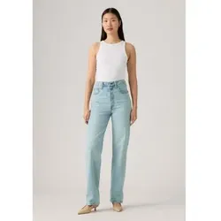 Levi's für Damen. 79078-0045 Jeans Ribcage Volle Länge blau (27/30), Lässig, Baumwolle, Denim