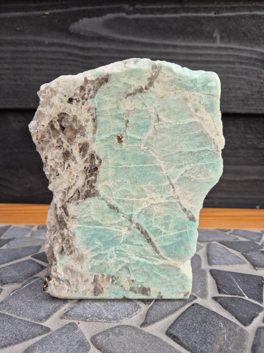 GemWood Amazoniet met Rookkwarts