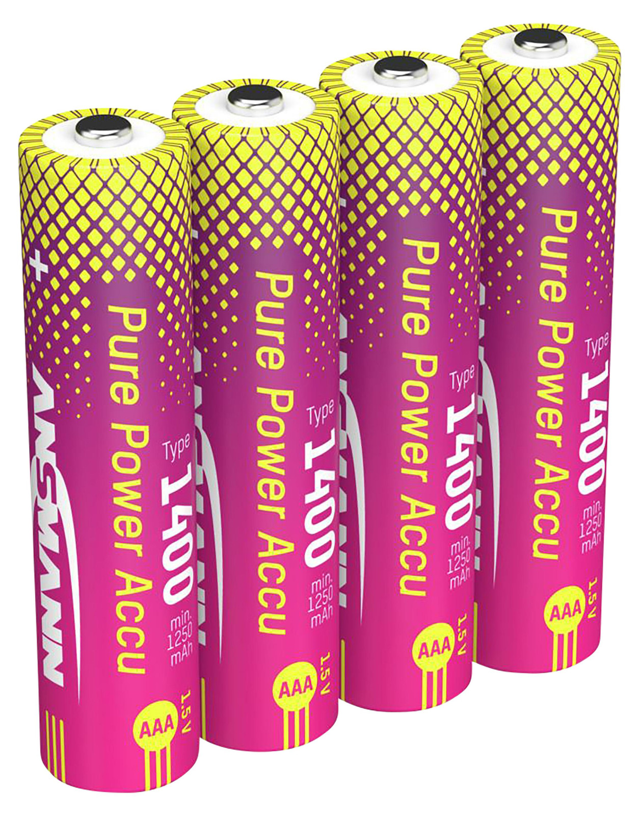 Ansmann 1311-0034 Li-Ion Micro AAA Oplaadbare Accu's 1.400 mAh, 4 stuks
