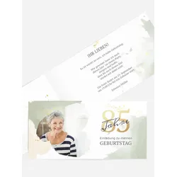 Einladungen zum Geburtstag  selbst gestalten mit Spruch und Fotos im Onlinedesigner bei Meine-Kartenmanufaktur.de