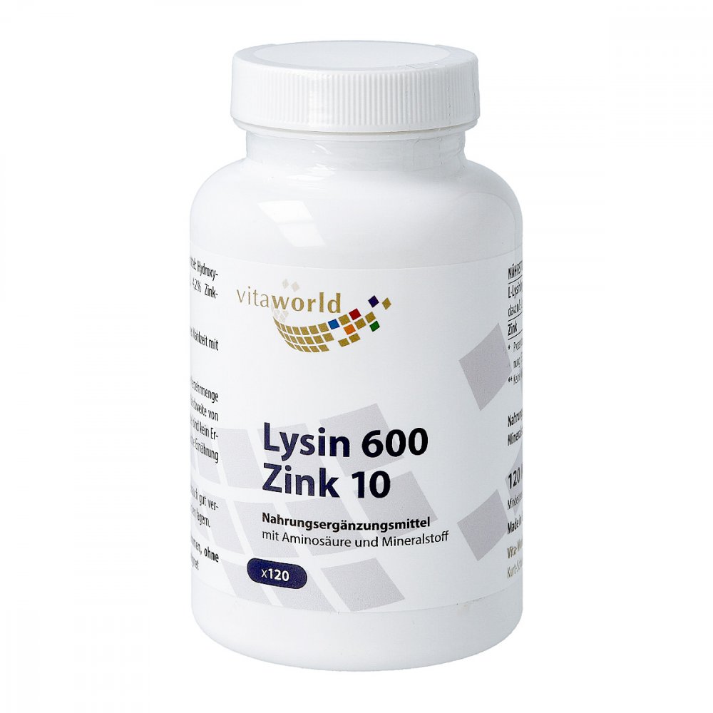 Vita World GmbH Lysin 600 mg plus Zink 10 mg Kapseln 09771414