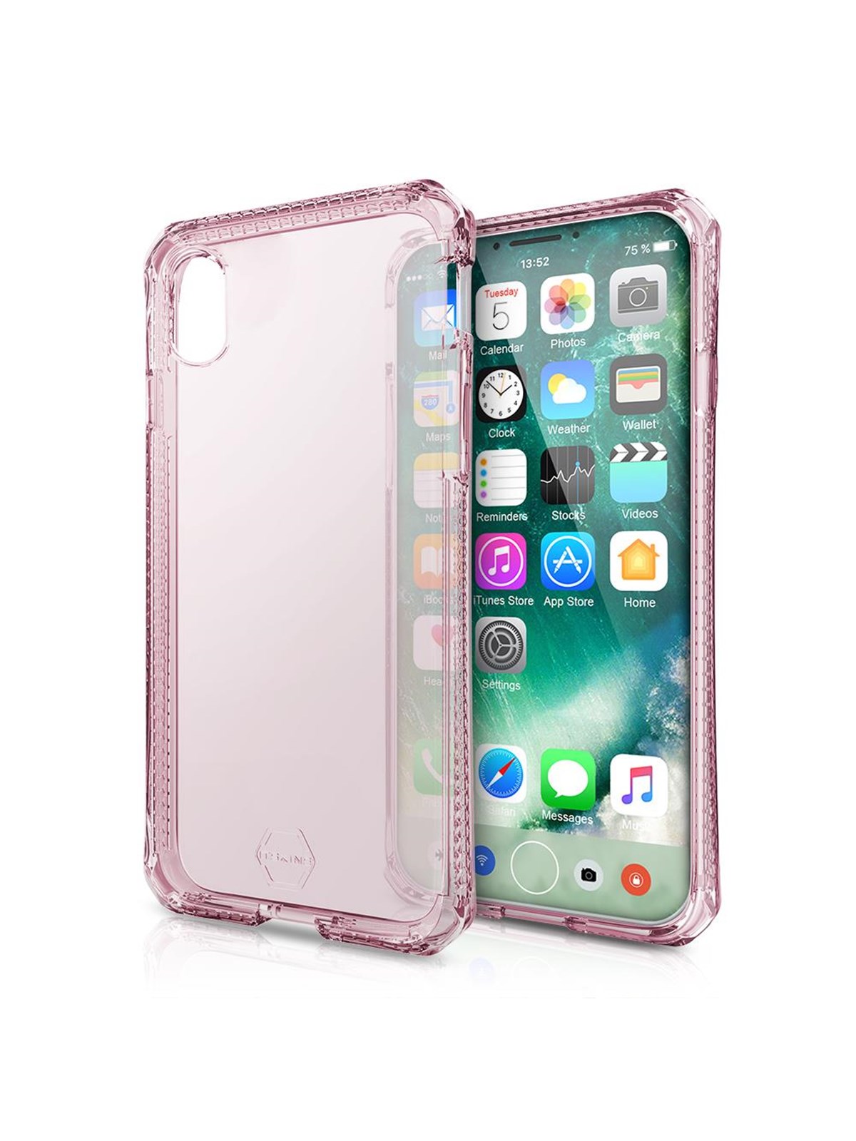 ITSKINS SPECTRUM CLEAR cover for iPhone XS / X - Pink