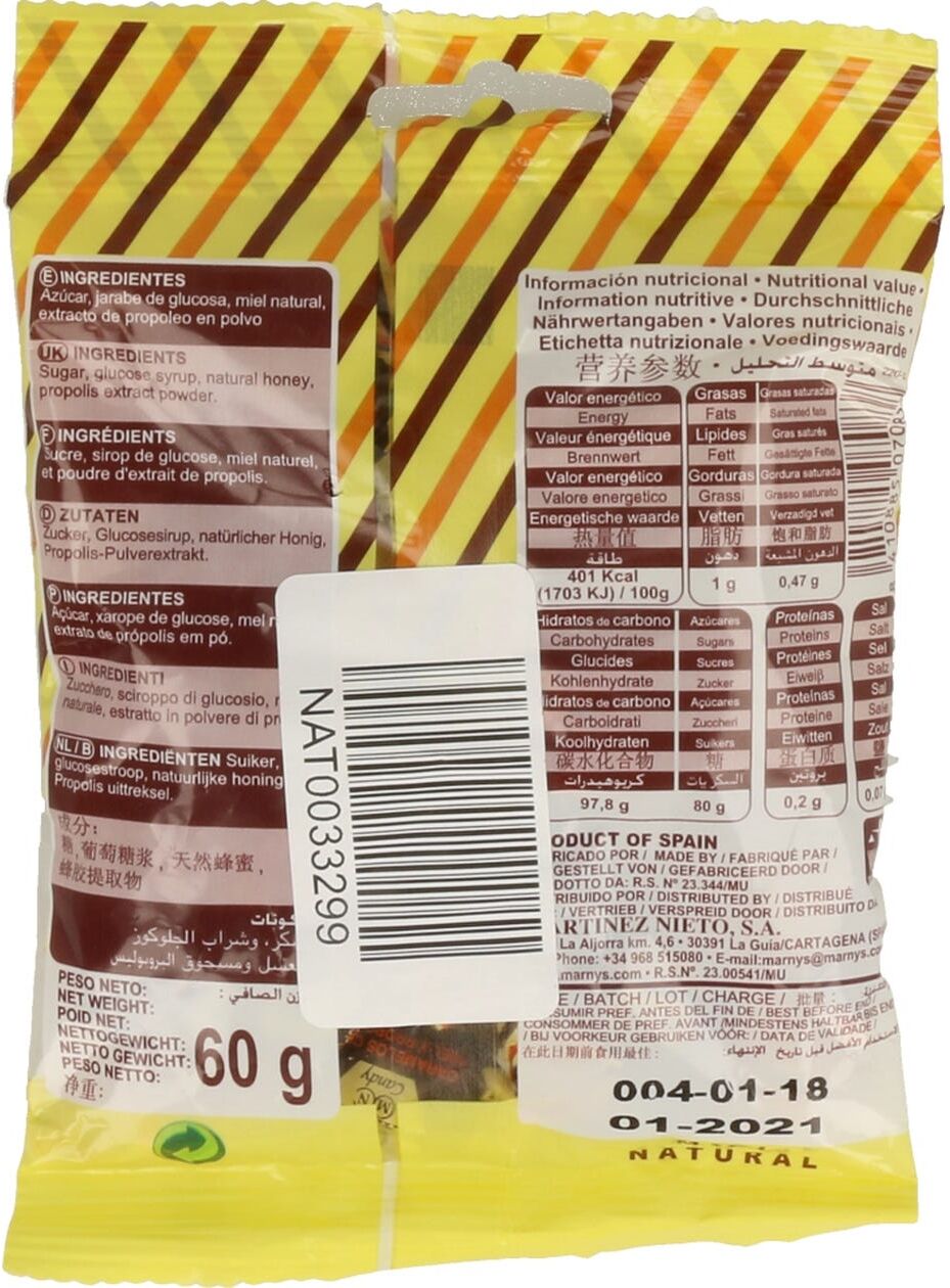 Marnys Caramelos de Propóleo con Miel 60 g