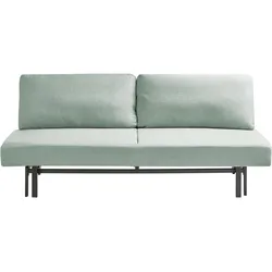 SCHLAFSOFA 3-Sitzer Stoff Hellgrün Roykka