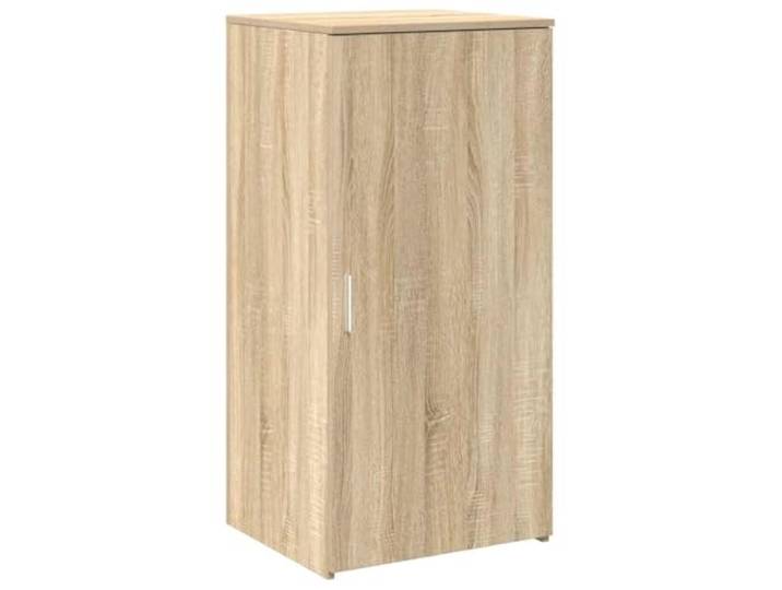 Dub Sonoma Kleiderschrank, schmal, aus Holz, 50 x 45 x 103,5 cm Möbel mit Wandbefestigung, strapazierfähige Oberfläche, klare Anweisungen, Verwendung für Empfang oder Büro, Sonoma-Finish